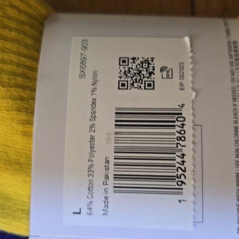 Nike Mens Everyday Performance Training PLUS Crew Socks 6 Pairs DRI-FIT - Picture 7 of 7